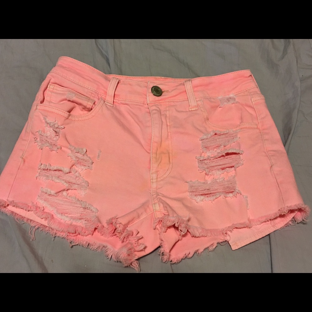 Hot pink shorts